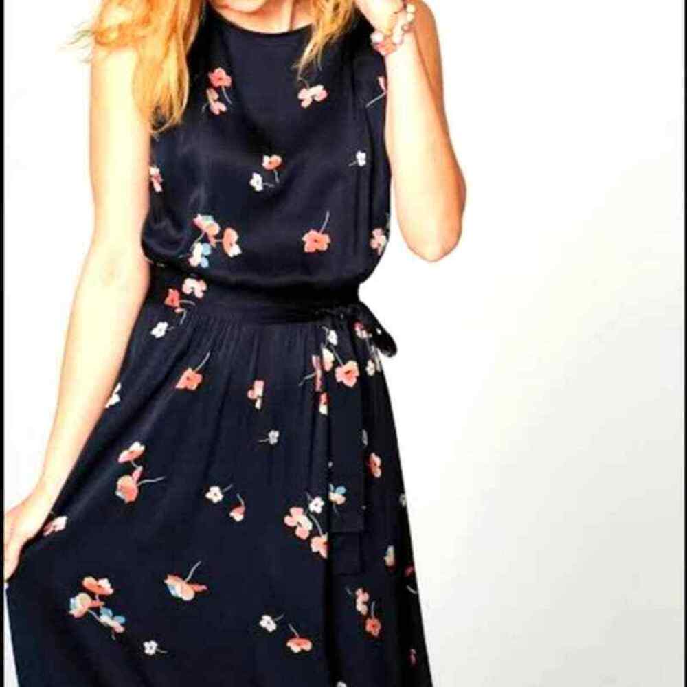 NWOT J. Jill floral midi Dress, large